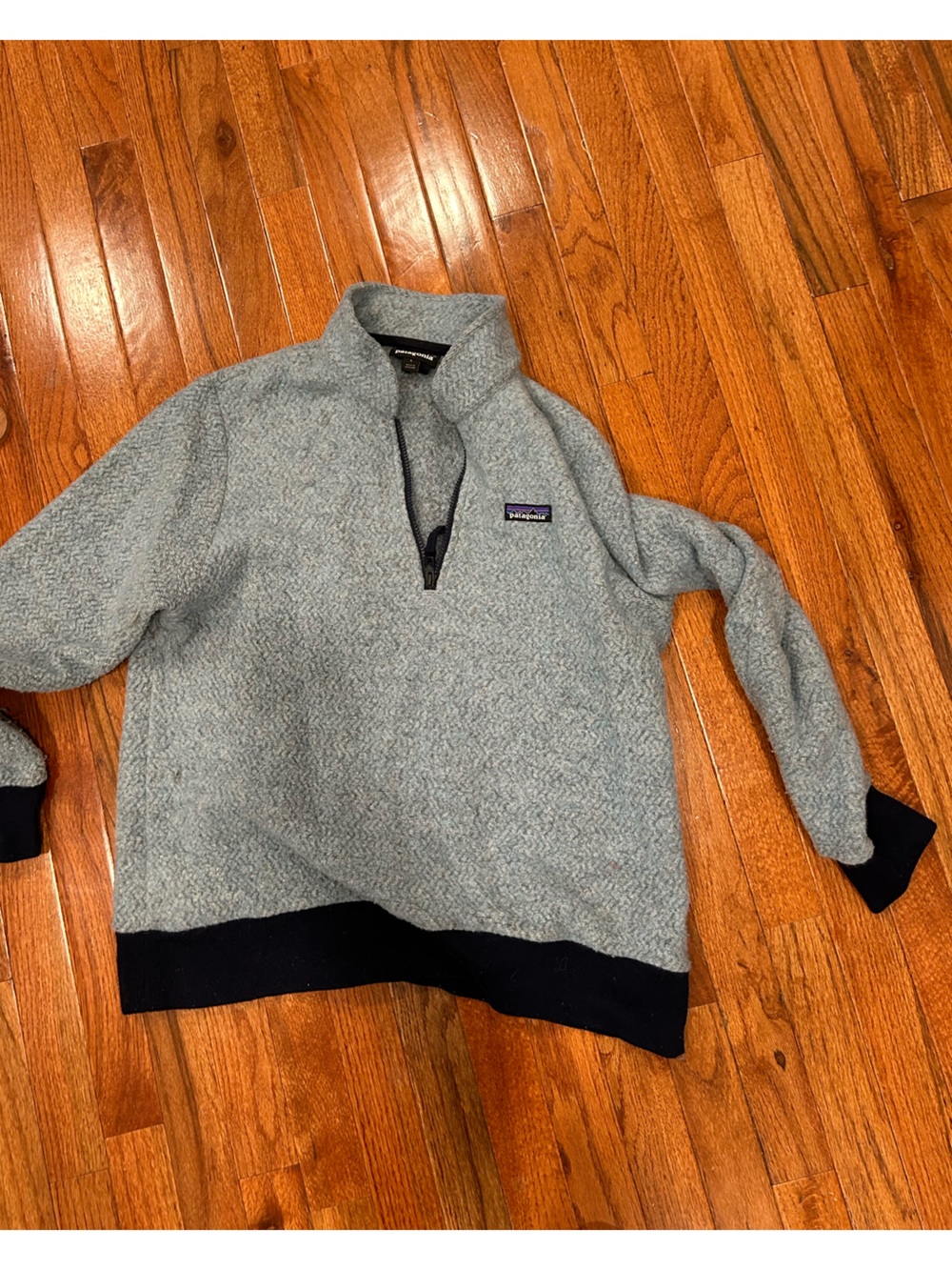 Patagonia Women's light blue Quarter-Zip Fleece Pullover